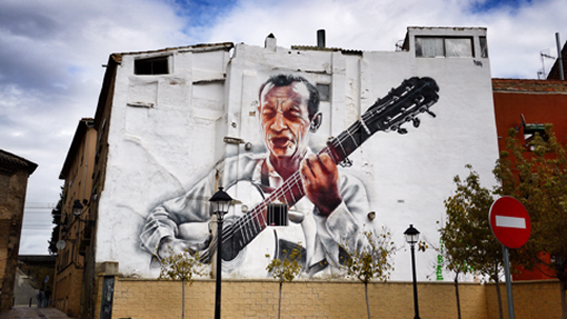 Street art in Tudela (Spain), Vhils, C215, Ron English, Ripo and many more…
