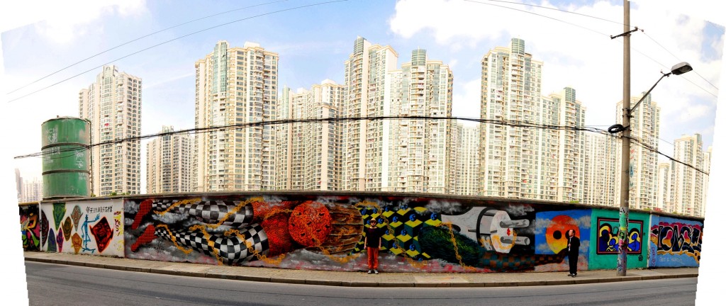 Obie Platon (pic of the artist) - Pollution, Shanghai, 2014 - panoramic view