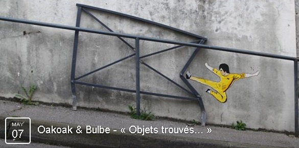 Exhibition « Objets trouvés… » by Oakoak&Bulbe, Paris, France.