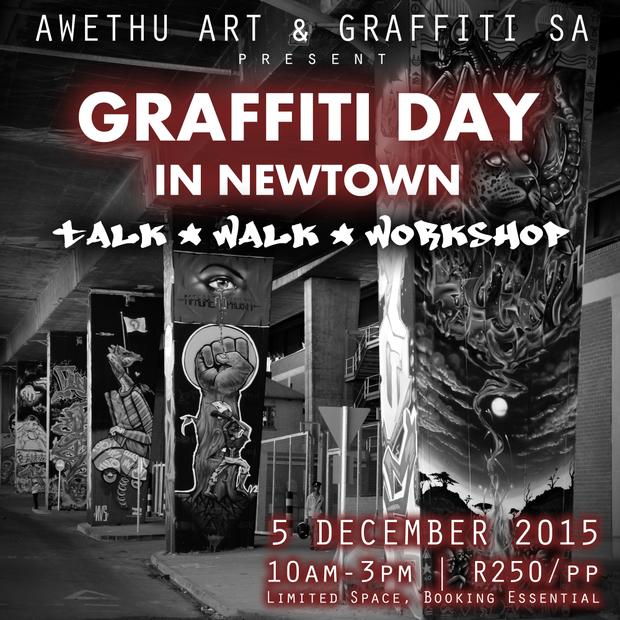 Event Graffiti Day with Awethu Art. Newtown, Johannesburg ,South Africa