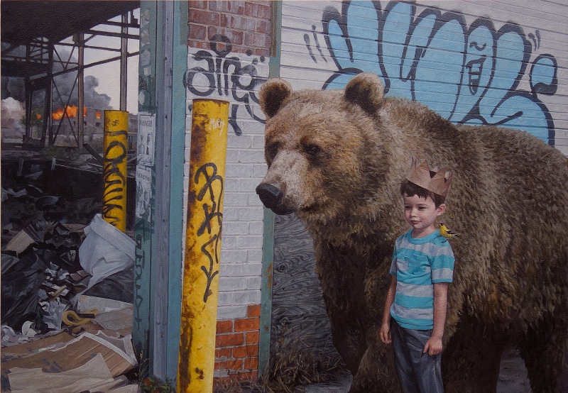 Henry by Kevin Peterson, 18 x 26 inches, oil on panel, Image from Kevin Peterson, Thinkspace Gallery,