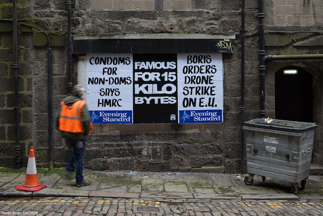 Dr. Takes Jabs at Trump and Brexit for NUART Aberdeen