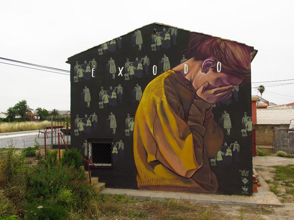 Latest mural for Muro Critico by SOJO -EXODO-