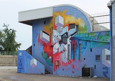 Etnik for “Forhum” project at Cossato (Italy)