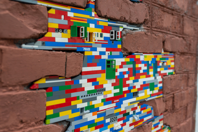 Jan Vormann aka Lego Man for Nuart 2018