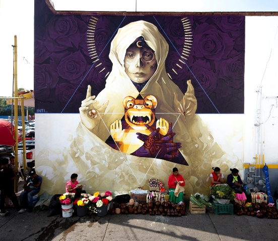 4 murals by INTI in Latin America