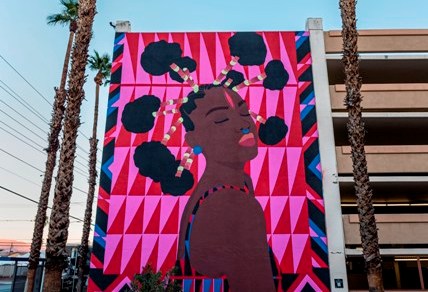 Criola’s Black Girl Magic Diptych in Las Vegas