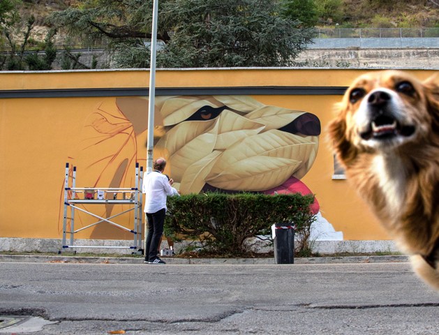 Etsom mural in Ascoli Piceno IT