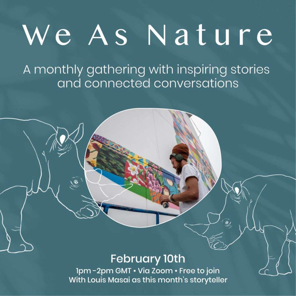 We As Nature with muralist Louis Masai