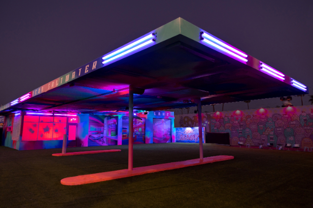 Neon Saltwater evamps abandoned garage into dreamland