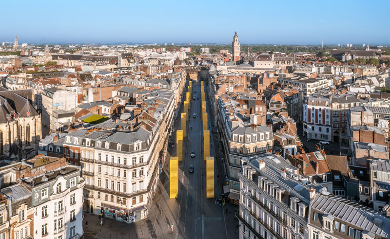 SpY’s Golden Monoliths transform Lille